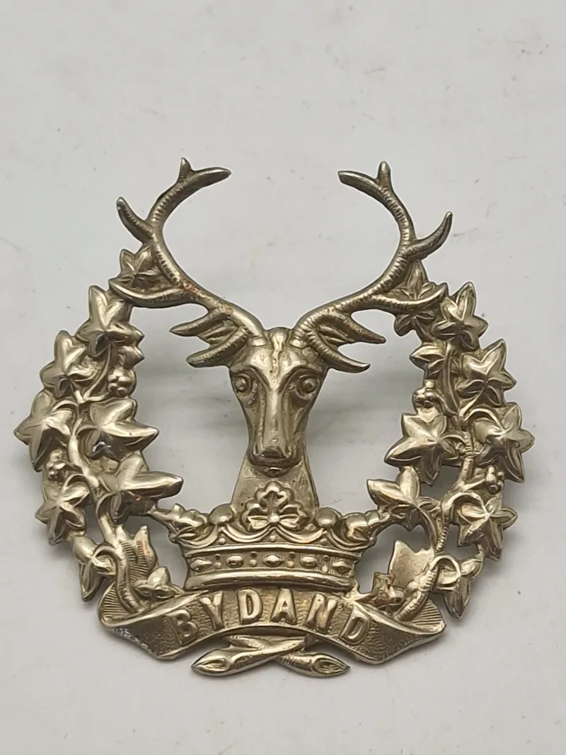 Originalt kepsmærke WW1/WW2  fra The Gordon Highlanders, et tidligere infanteriregiment i den britiske hær.