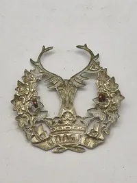 Originalt kepsmærke WW1/WW2  fra The Gordon Highlanders, et tidligere infanteriregiment i den britiske hær.