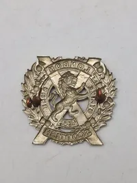 Originalt mærke WW1/WW2 fra London Scottish Regiment, et tidligere reserveinfanteriregiment i den britiske hær