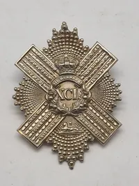 regimentsmærkeWW1/WW2  for The Gordon Highlanders, et tidligere infanteriregiment i den britiske hær.