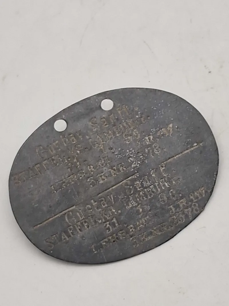 Originalt tysk ww1 erkennungsmarke