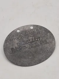 Originalt tysk ww1 erkennungsmarke