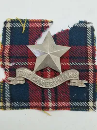 Originalt WW2 badge  fra The Cameronians (Scottish Rifles)