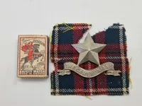 Originalt WW2 badge  fra The Cameronians (Scottish Rifles)