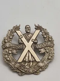 Originalt Skotsk WW1/WW2 regimentsmærke