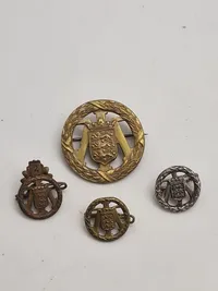 Samling originale militære idræts mærker