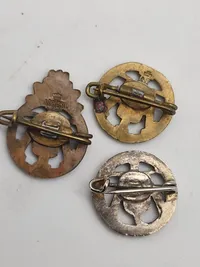 Samling originale militære idræts mærker