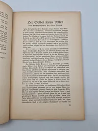 Originalt eks af Volk und Welt" (Folk og Verden) og undertitlen "Die Großzeitschrift der Anspruchsvollen" (Det store magasin for de krævende)