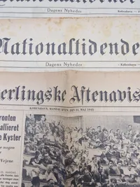 Lot originale krigsaviser - ww2