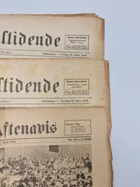 Lot originale krigsaviser - ww2