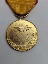 Originale  æresmedaljer fra forsvarets brevdue flyvning -guld sølv og bronce