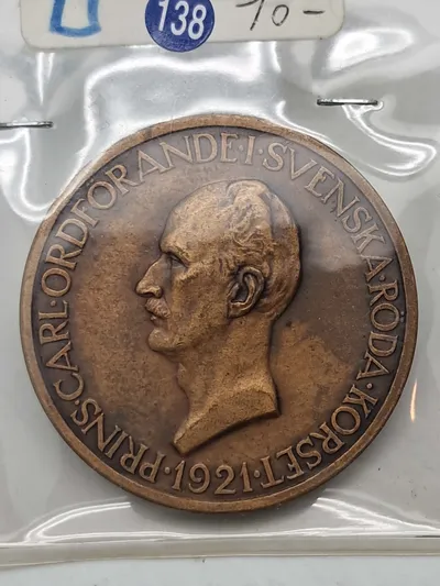Original Prins Carl medalje 1921