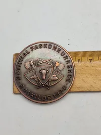 Token fra en national fag konkurrence i Roskilde 1976