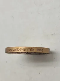 Original Dansk Røde Kors mønt med æske (Frøslev mønt)