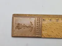 Original miniature plakette - søværnets officers skole (Rønne)