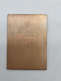 Original miniature plakette - søværnets officers skole (Rønne)