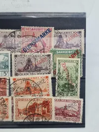 Samling originale tyske ww2 frimærker