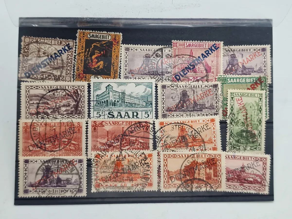 Samling originale tyske ww2 frimærker