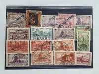 Samling originale tyske ww2 frimærker