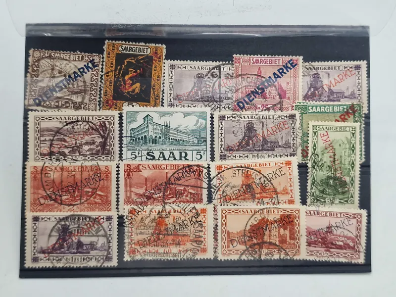 Samling originale tyske ww2 frimærker