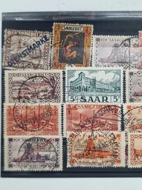 Samling originale tyske ww2 frimærker