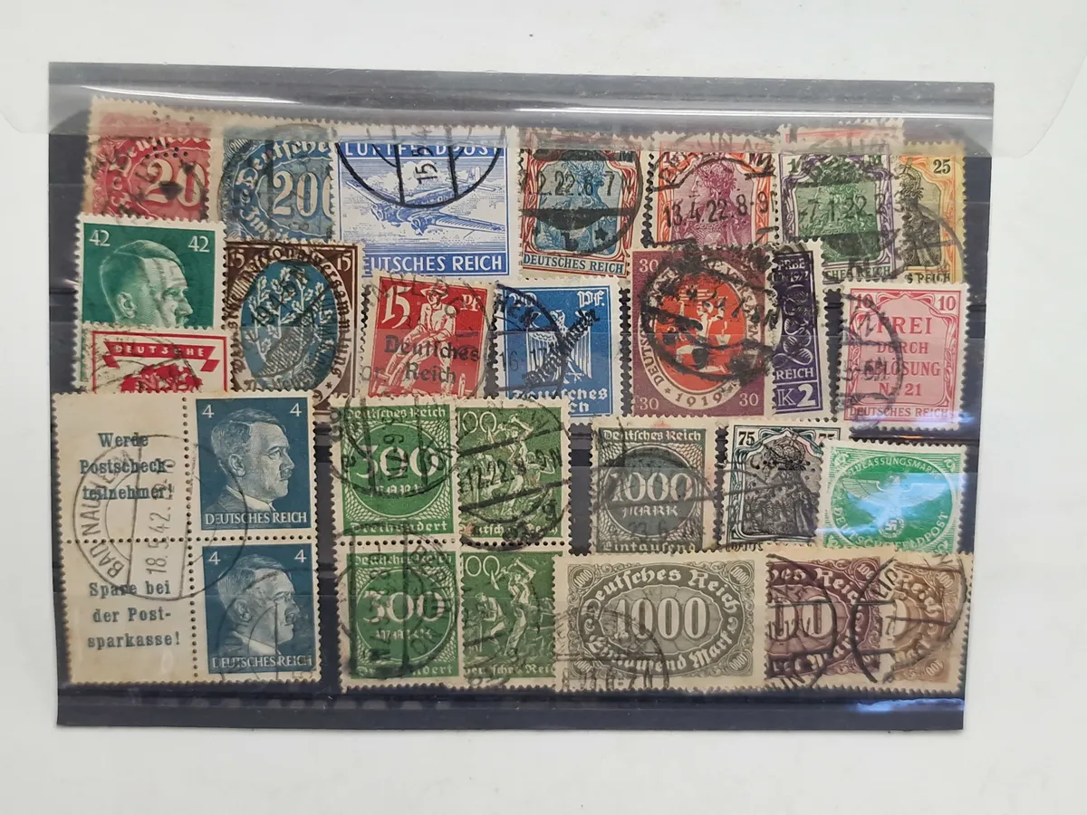 Samling originale tyske ww1/ww2 frimærker