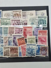 Samling originale tyske ww2 frimærker