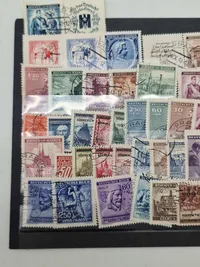 Samling originale tyske ww2 frimærker