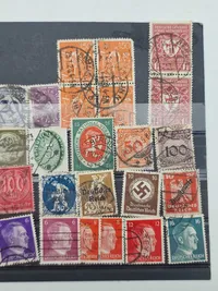 Samling originale tyske ww2 frimærker