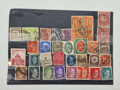 Samling originale tyske ww2 frimærker