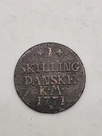 Original 1 skilling 1771