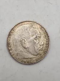 Original 2 Reichmark fra 1939 (Sølv)