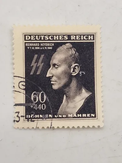 Originalt W-SS mindesmærke med
Reinhard Heydrich