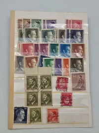 Samling originale tyske ww2 frimærker