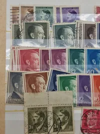Samling originale tyske ww2 frimærker