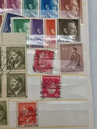 Samling originale tyske ww2 frimærker
