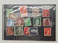 Samling originale tyske ww2 frimærker