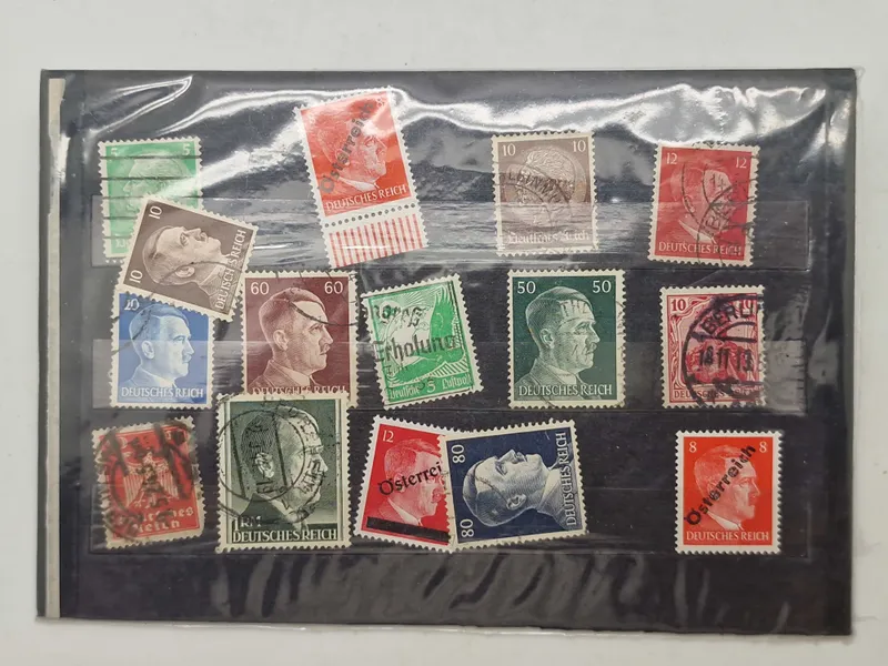 Samling originale tyske ww2 frimærker
