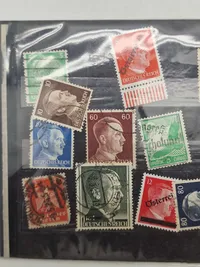 Samling originale tyske ww2 frimærker