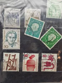 Samling originale tyske ww2 frimærker