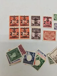 Samling originale tyske ww2 frimærker