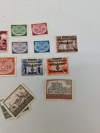 Samling originale tyske ww2 frimærker