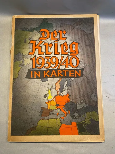 Orignal tysk kort bog fra Krigens start