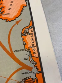 Orignal tysk kort bog fra Krigens start