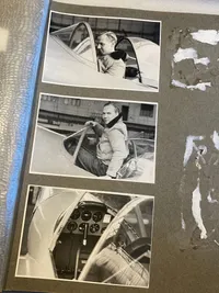 Originalt album med billeder fra diverse flyopvisninger i slutningen af 1940’erne