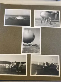 Originalt album med billeder fra diverse flyopvisninger i slutningen af 1940’erne