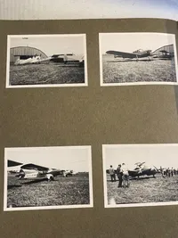 Originalt album med billeder fra diverse flyopvisninger i slutningen af 1940’erne