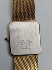 Originalt Seiko ur med æske og papirer
