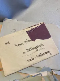 Stort lot originalt tysk feltpost - sendt til samme familie