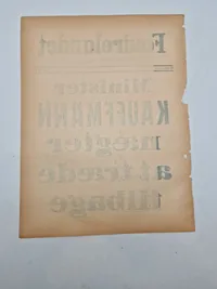 Original spiseseddel fra den nazistiske danske avis “Fædrelandet”